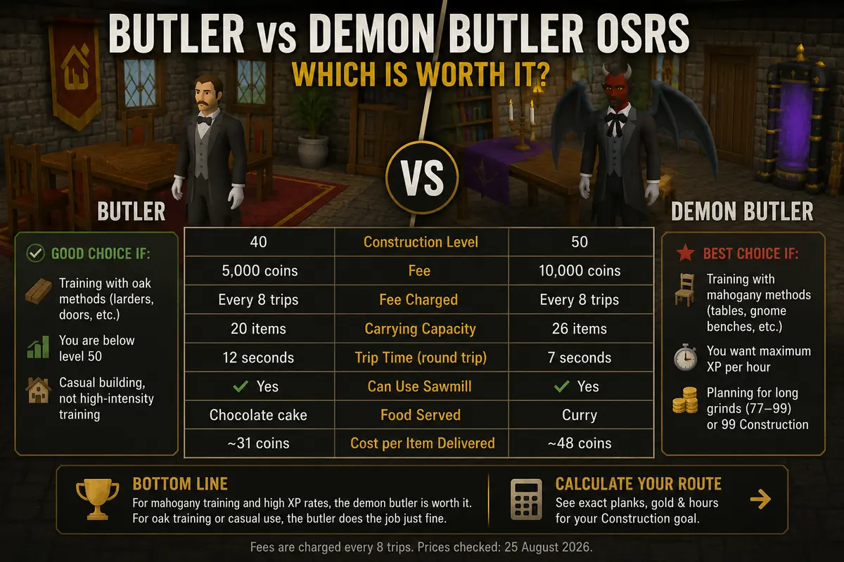 Butler vs Demon Butler OSRS: Which Is Worth It?
