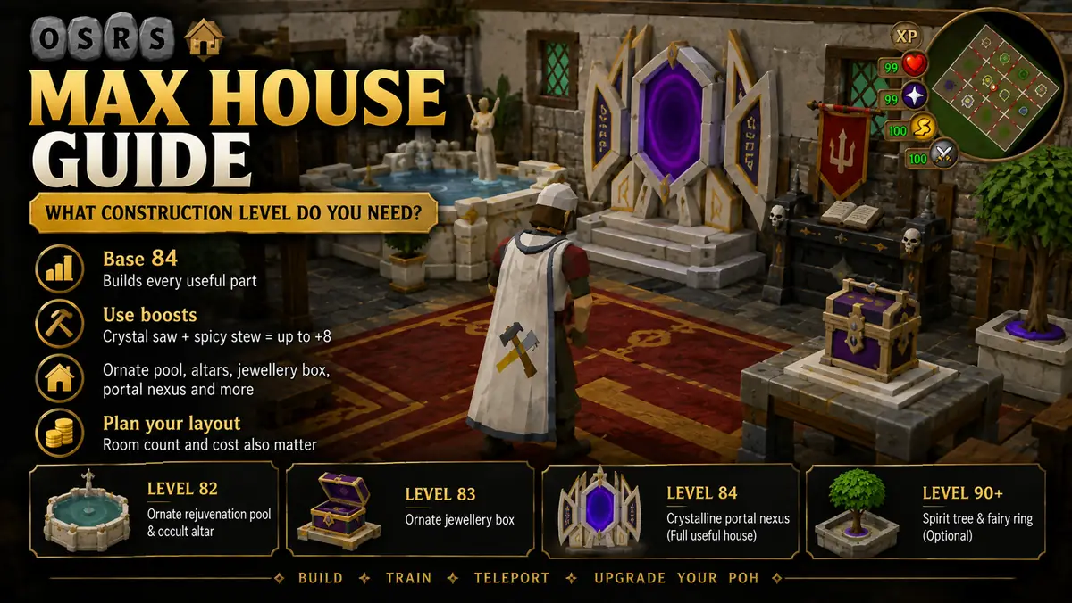 OSRS Max House Guide: What Construction Level Do You Need?